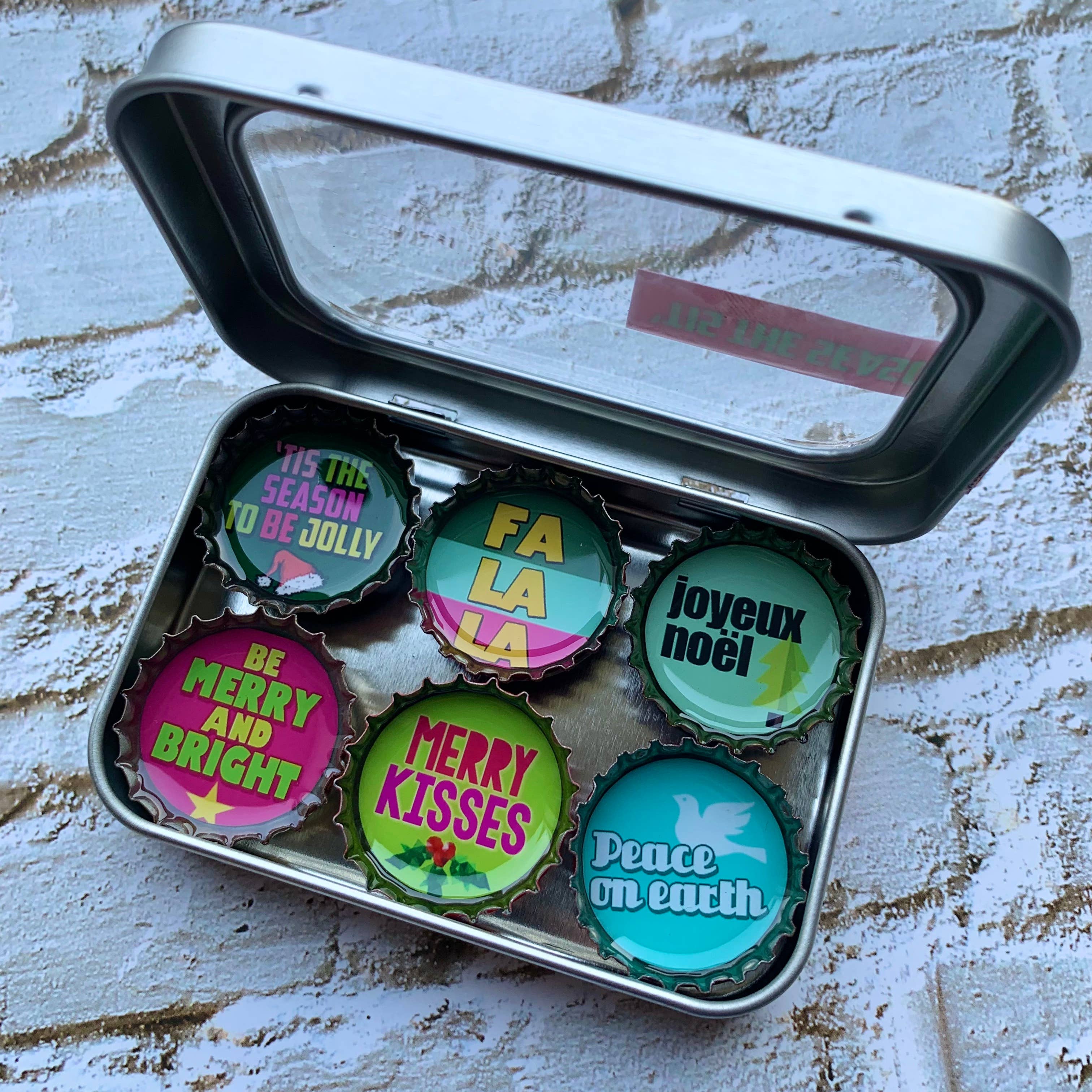 'Tis The Season Christmas Decor Magnets - The Elevated Hippie