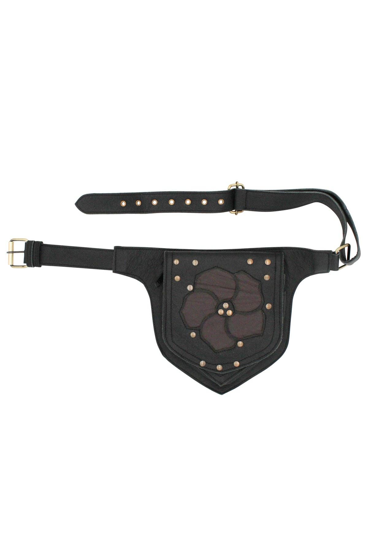 Applique Leather Belt Bag - The Elevated Hippie