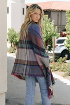 Multicolor Plaid Pocket Ruana - All Time Fall Favorite 🍁 - The Elevated Hippie