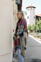 Multicolor Plaid Pocket Ruana - All Time Fall Favorite 🍁 - The Elevated Hippie