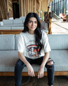 Comfortably Numb Off White Thrifted Graphic Tee - The Elevated Hippie