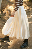 Solid Satin Skirt - The Elevated Hippie