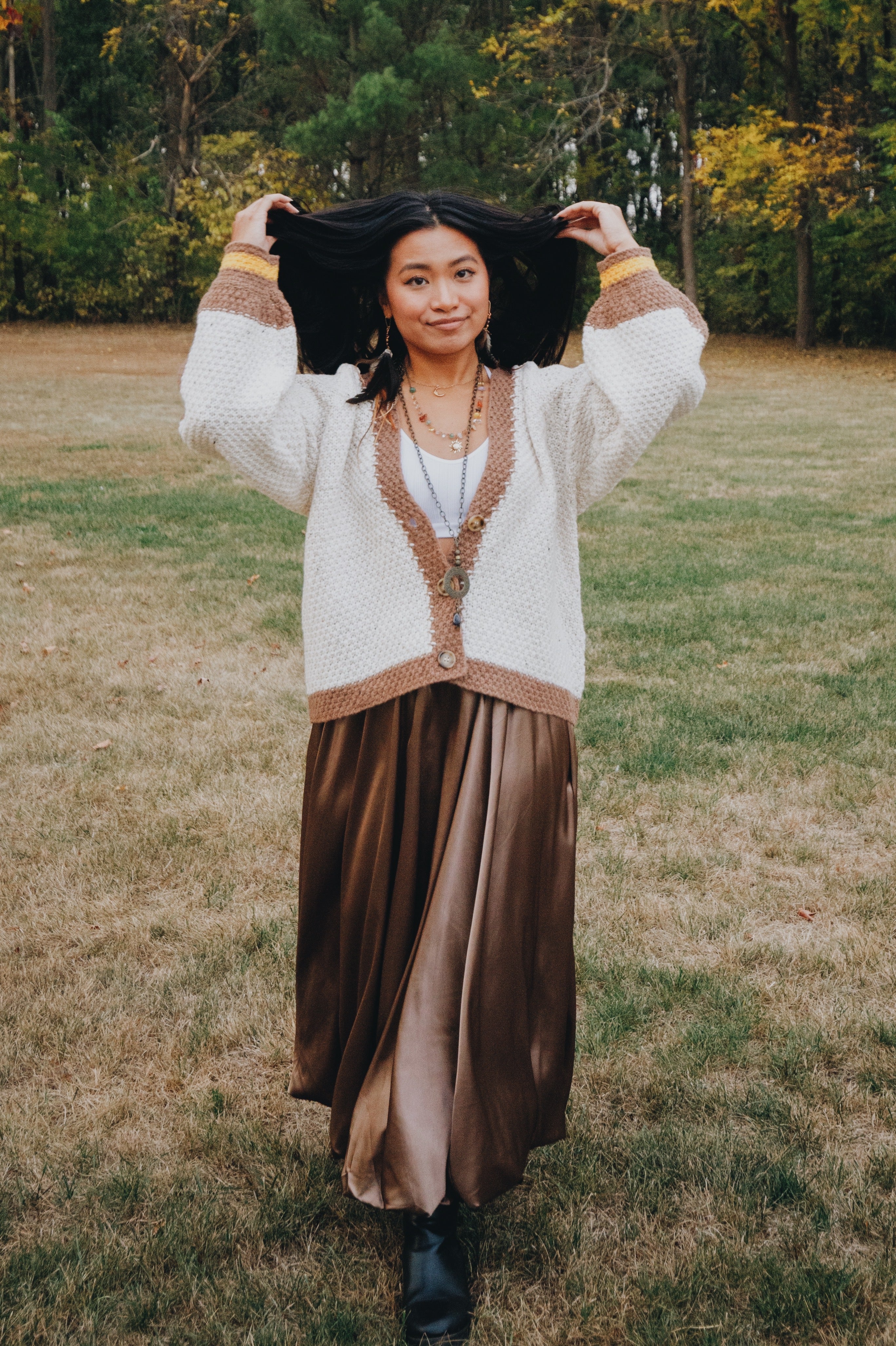 Solid Satin Skirt - The Elevated Hippie