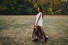 Color Block Sunflower Crochet V Neck Cardigan - The Elevated Hippie