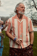 Men's 100% Cotton Button-Up Shirt – Lightweight Casual Shirt with Coconut Buttons - The Elevated Hippie