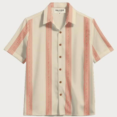 Men's 100% Cotton Button-Up Shirt – Lightweight Casual Shirt with Coconut Buttons - The Elevated Hippie