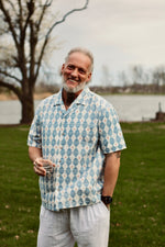 Men's 100% Cotton Button-Up Shirt – Lightweight Relaxed Fit with Coconut Buttons - The Elevated Hippie