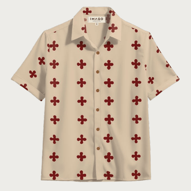 Men's 100% Cotton Button-Up Shirt – Lightweight Relaxed Fit with Coconut Buttons - The Elevated Hippie