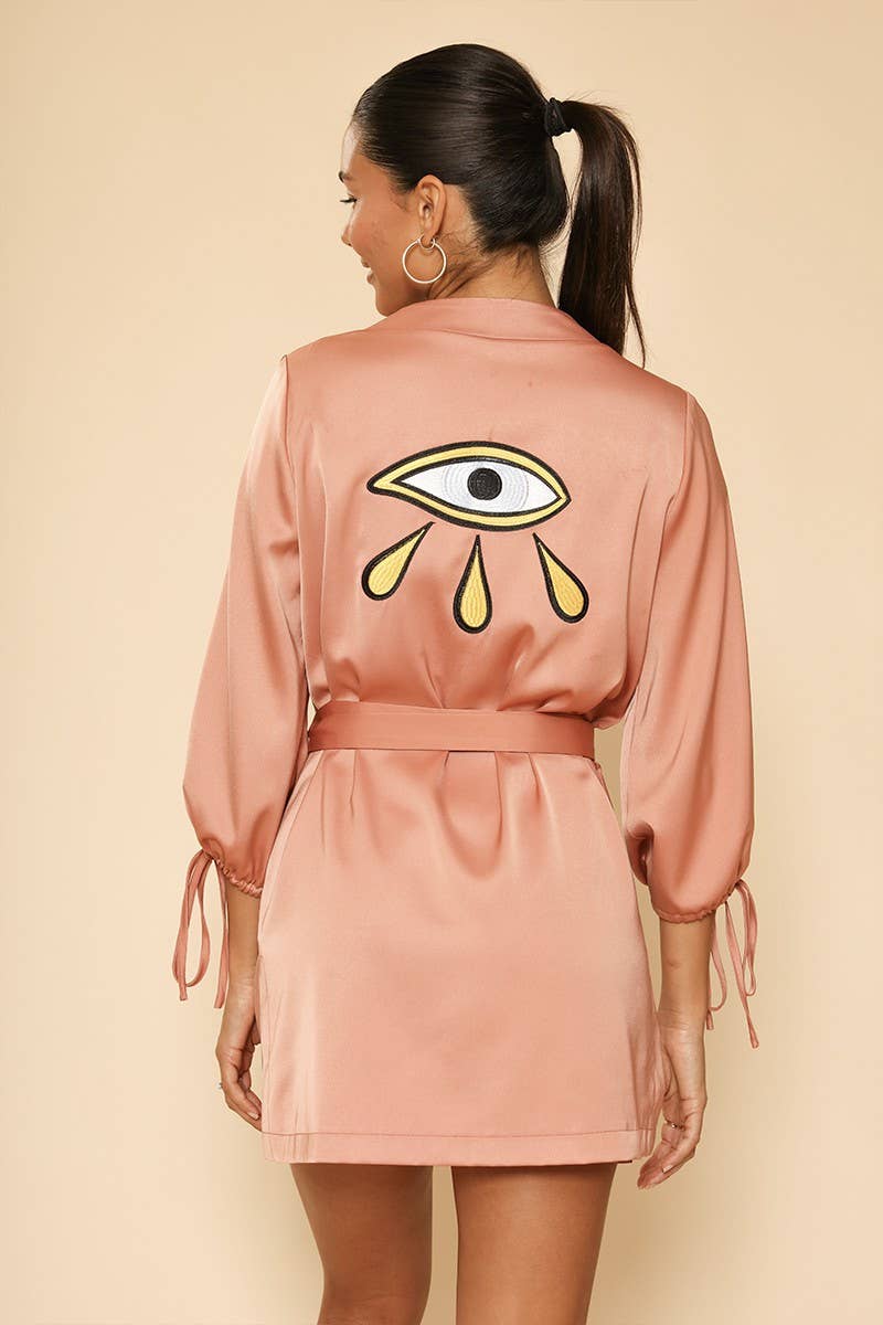 Satin wrap robe - The Elevated Hippie