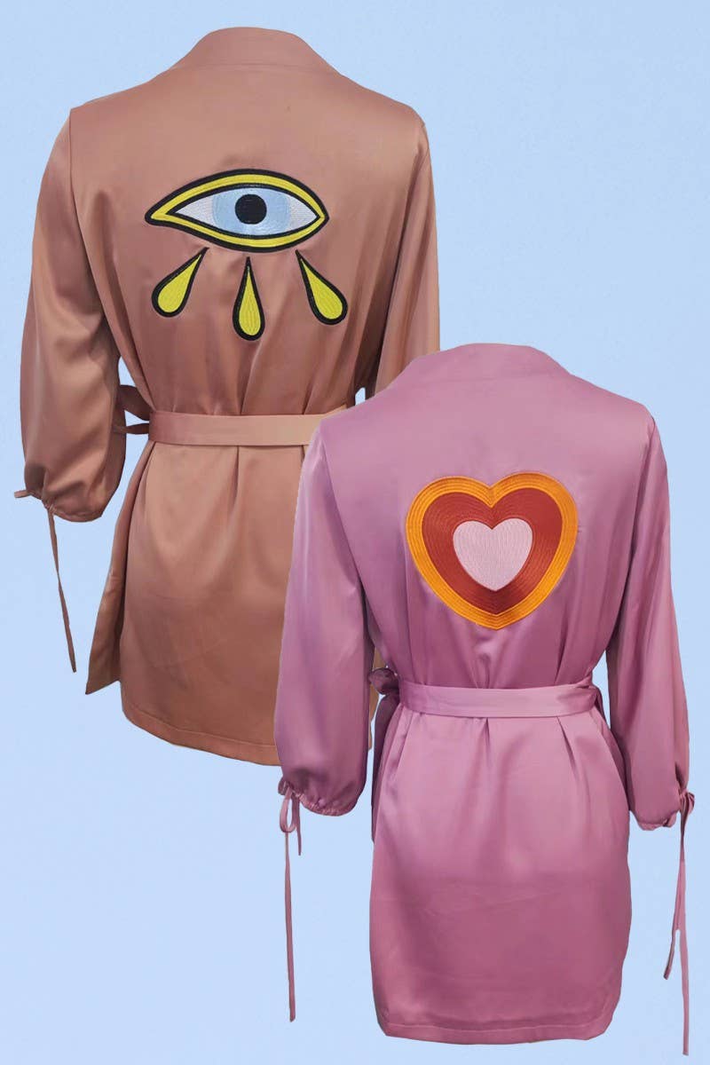 Satin wrap robe - The Elevated Hippie