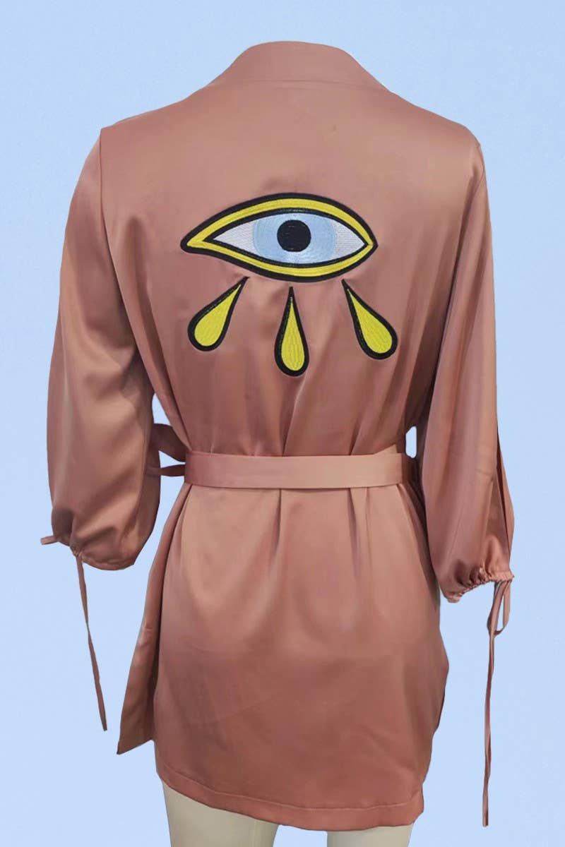 Satin wrap robe - The Elevated Hippie
