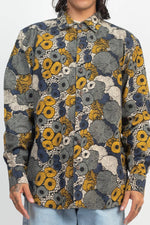 Mushroom Long Sleeve Button-Up – For the Chill Explorer - The Elevated Hippie