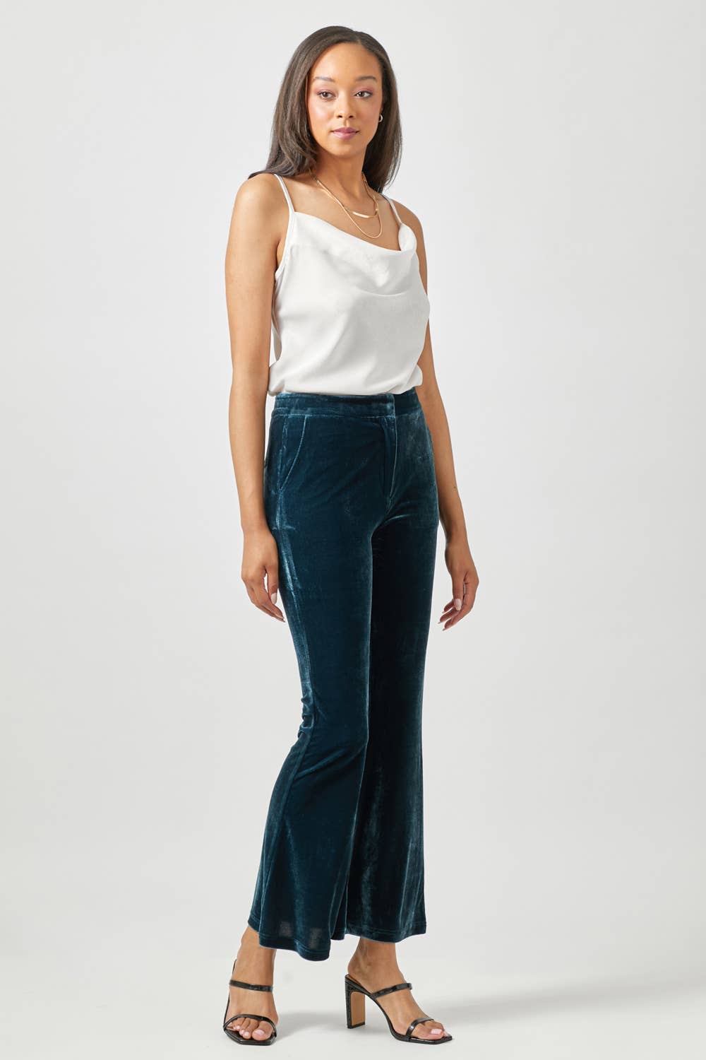Velvet Flare Trousers - The Elevated Hippie