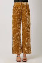 Crinkle Velvet Trousers - The Elevated Hippie