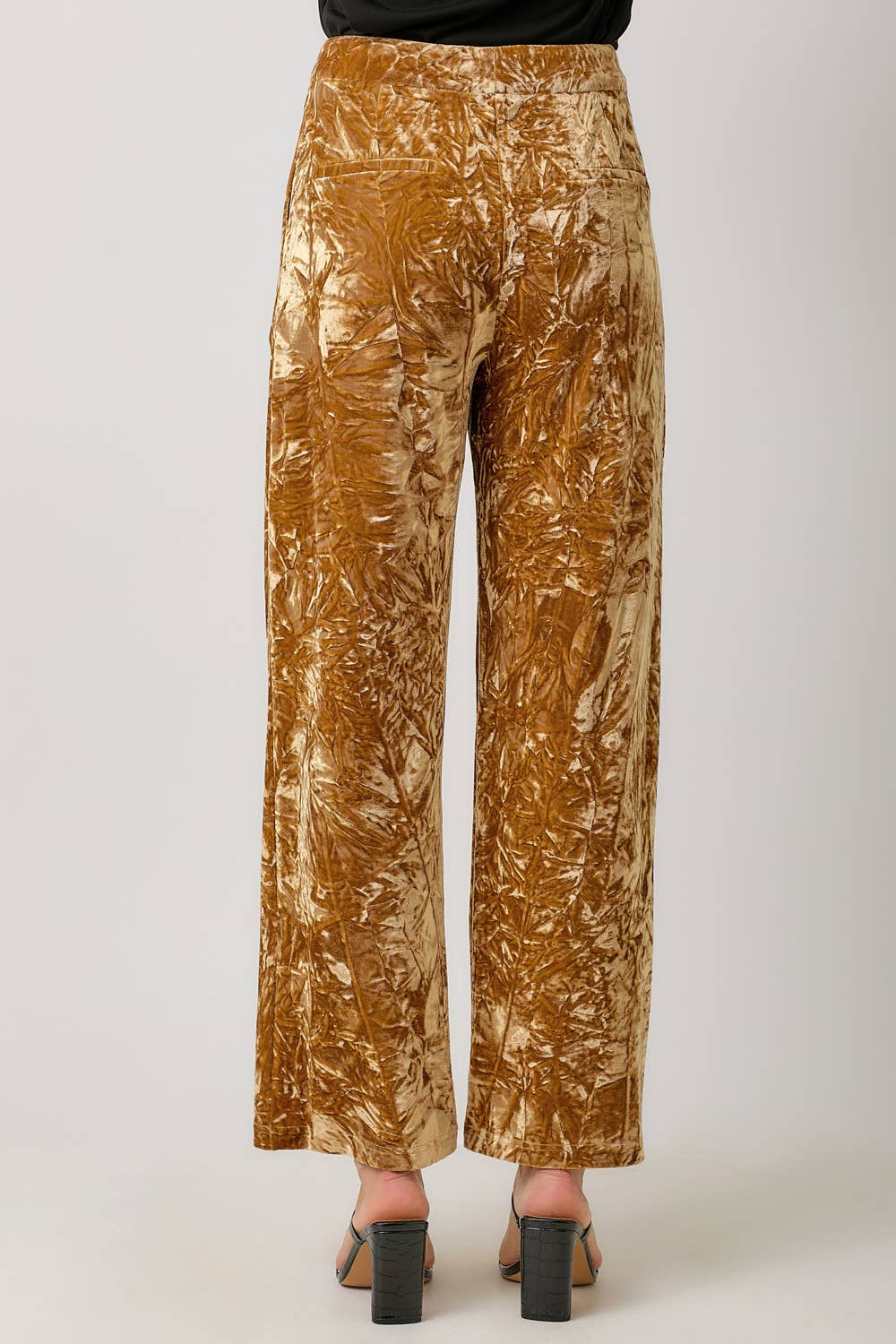 Crinkle Velvet Trousers - The Elevated Hippie