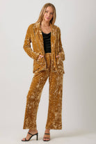 Crinkle Velvet Trousers - The Elevated Hippie