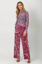 Crinkle Velvet Trousers - The Elevated Hippie
