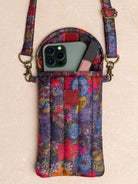 Natural Life Puffy Dark Garden Phone Pouch - The Elevated Hippie