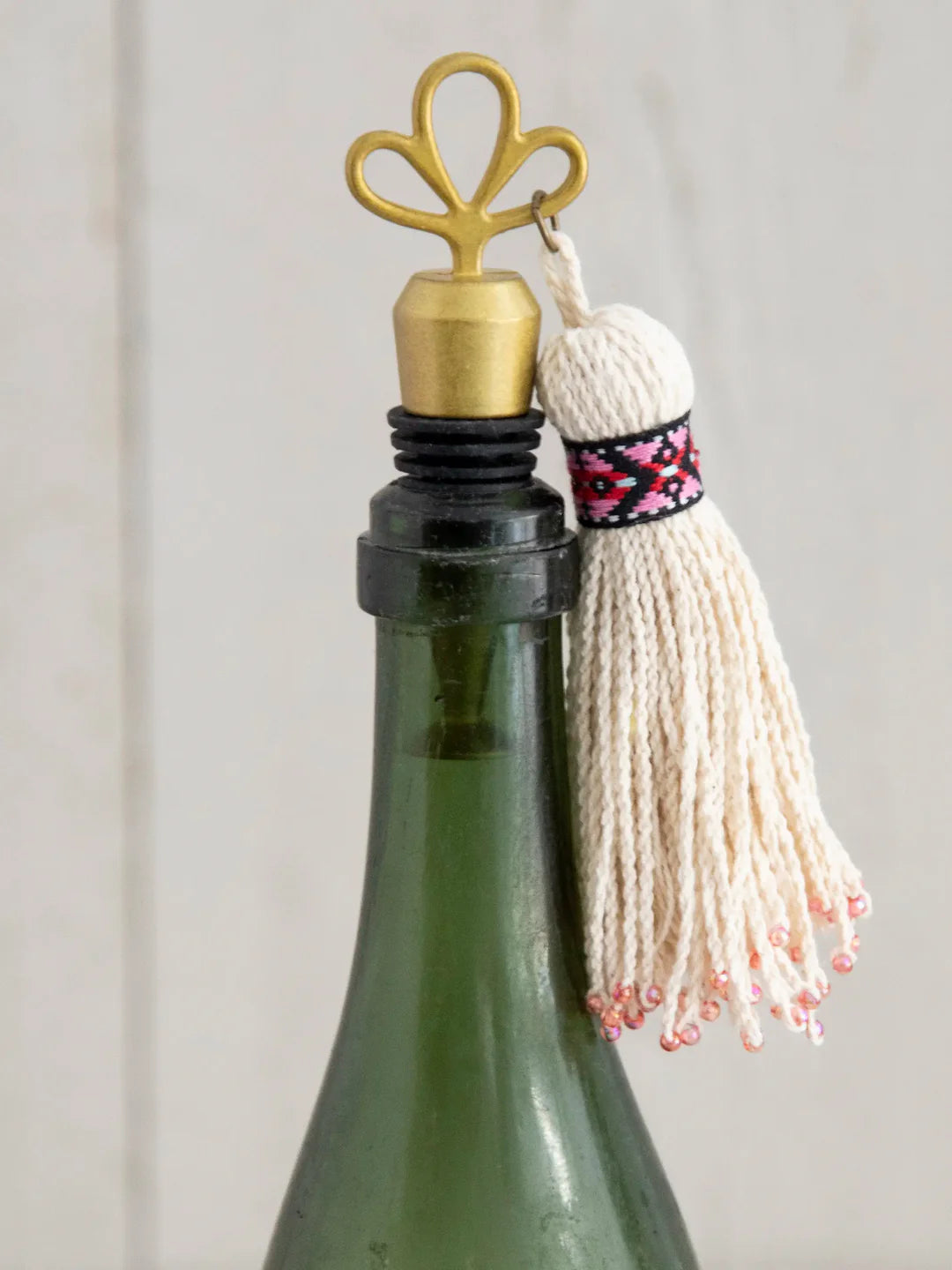 Tassel Bottle Stopper - Natural Life - The Elevated Hippie