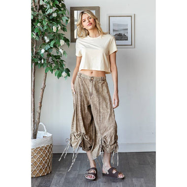 Oli and Hali Washed Cinch Pants – Chill Flows, Earthy Vibes - The Elevated Hippie