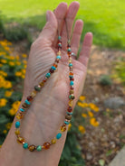 Turquoise and Amber Necklace