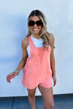 Blakeley Beach Please Romper – Washed Terry Romper with Pocket - The Elevated Hippie