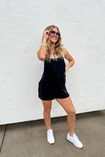 Blakeley Beach Please Romper – Washed Terry Romper with Pocket - The Elevated Hippie