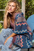 Sleeveless Poncho Paisley Sweater Aztec Hooded Cardigan - The Elevated Hippie
