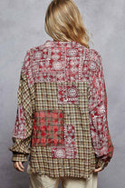 Vintage washed long sleeve button down plaid woven shirt - The Elevated Hippie