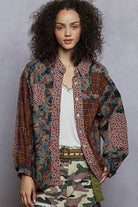 Vintage washed long sleeve button down plaid woven shirt - The Elevated Hippie