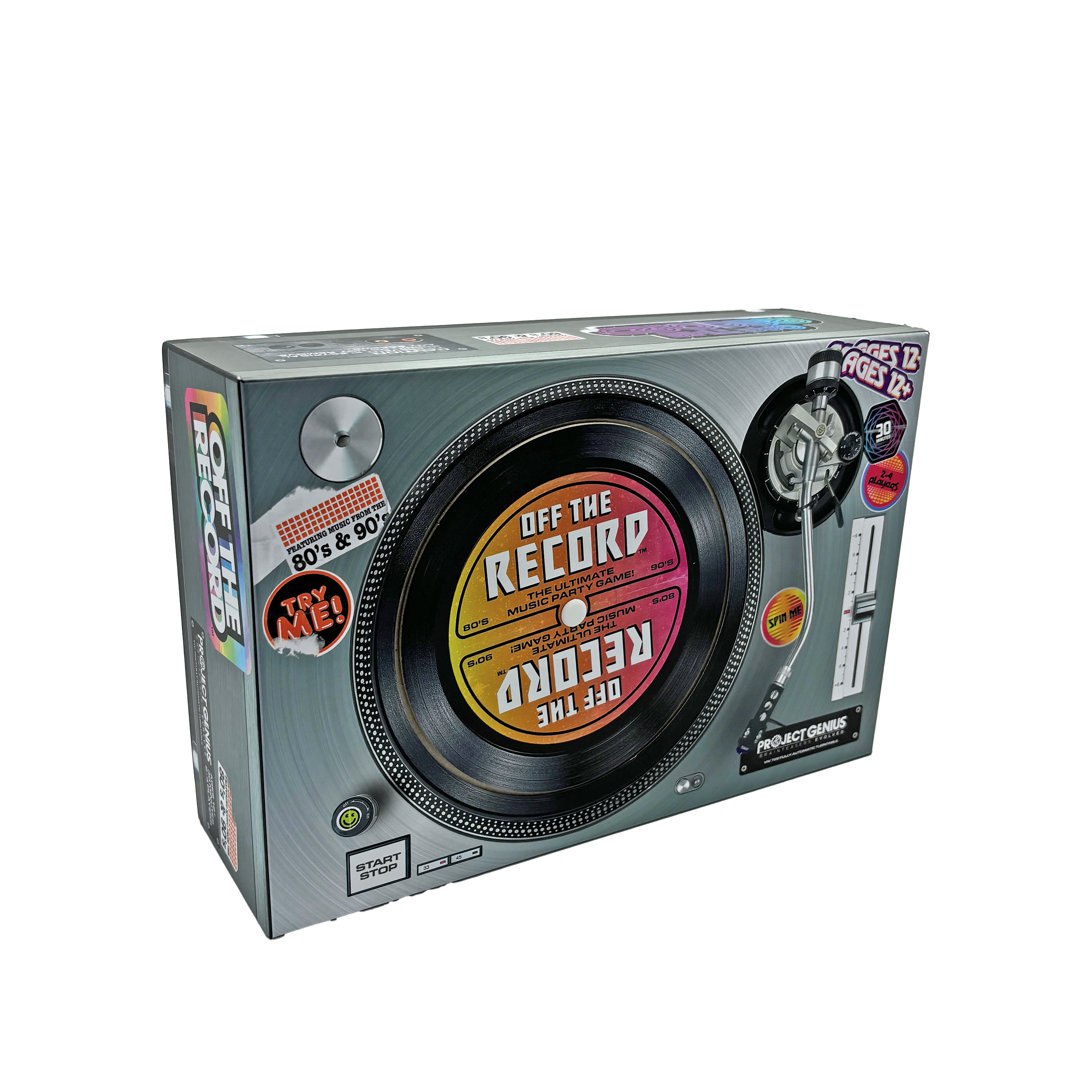 Off the Record - Retro Party Game for 80's & 90's Music Fans - The Elevated Hippie