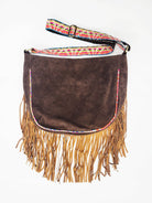Fern Vegan Suede Crossbody Bag Cognac - The Elevated Hippie