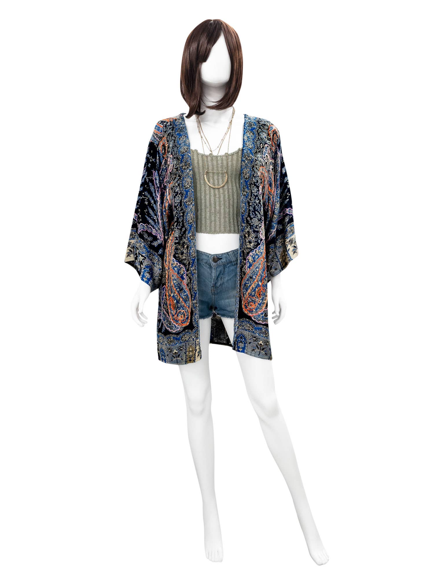 Marcella Embroidered Kimono - The Elevated Hippie