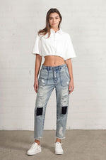 Raw Hem Patched Jeans – Slouchy, Soulful, and Worn-In Just Right - The Elevated Hippie