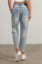 Raw Hem Patched Jeans – Slouchy, Soulful, and Worn-In Just Right - The Elevated Hippie