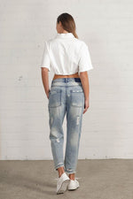 Raw Hem Patched Jeans – Slouchy, Soulful, and Worn-In Just Right - The Elevated Hippie