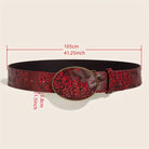 Vintage Floral Belt - Metallic Accent boho clothing, festival outfit, hippie style apparel | Elevated Hippie