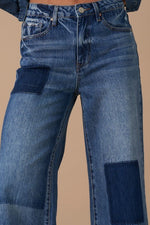 Relaxed Wide Leg Patchwork Jeans – Vintage Vibes with Boho Flair - The Elevated Hippie