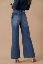 Relaxed Wide Leg Patchwork Jeans – Vintage Vibes with Boho Flair - The Elevated Hippie