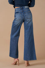 Relaxed Wide Leg Patchwork Jeans – Vintage Vibes with Boho Flair - The Elevated Hippie