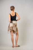 Rhea Stripe and Mushroom Patch Skirt - The Elevated Hippie