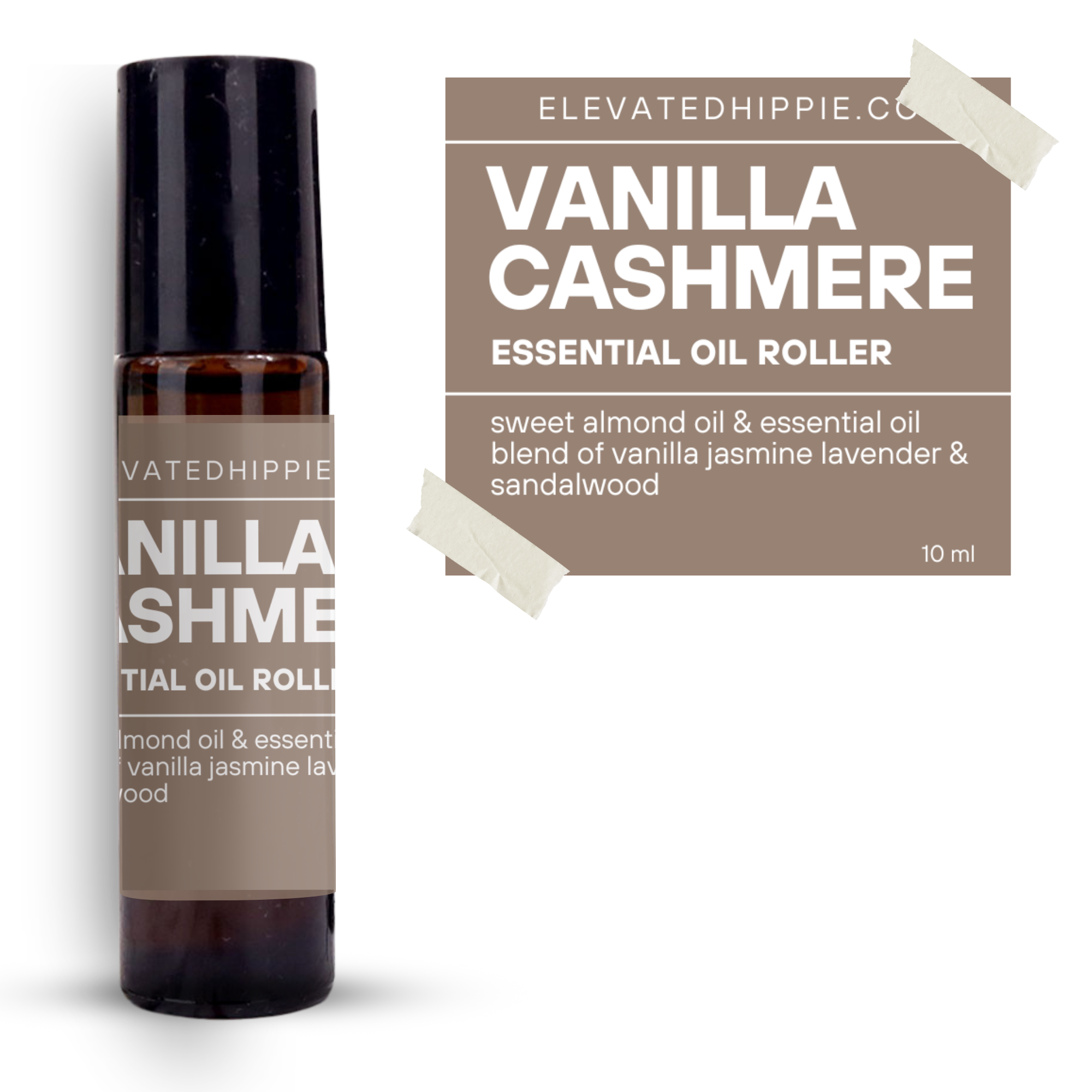 Vanilla Cashmere Essential Oil Roller – Vanilla, Jasmine, Lavender & Sandalwood (10ml) boho clothing, festival outfit, hippie style apparel | Elevated Hippie