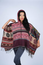 Sacred Threads Boho Chic Patchwork Poncho – Cozy, Colorful & Full of Boho Spirit - The Elevated Hippie