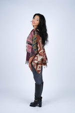 Sacred Threads Boho Chic Patchwork Poncho – Cozy, Colorful & Full of Boho Spirit - The Elevated Hippie