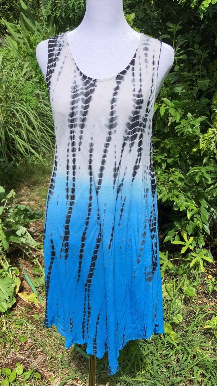 Rayon Crepe Tie-Dye Dress - The Elevated Hippie