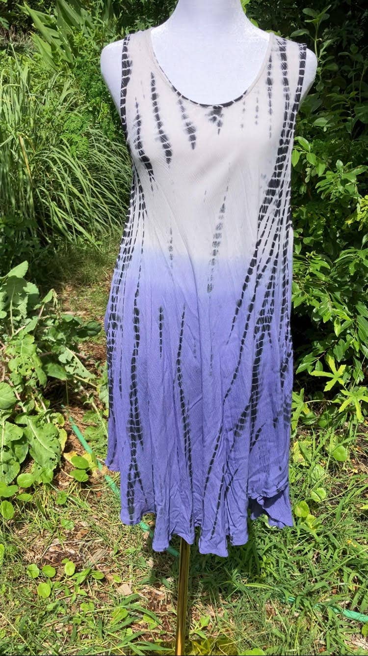 Rayon Crepe Tie-Dye Dress - The Elevated Hippie