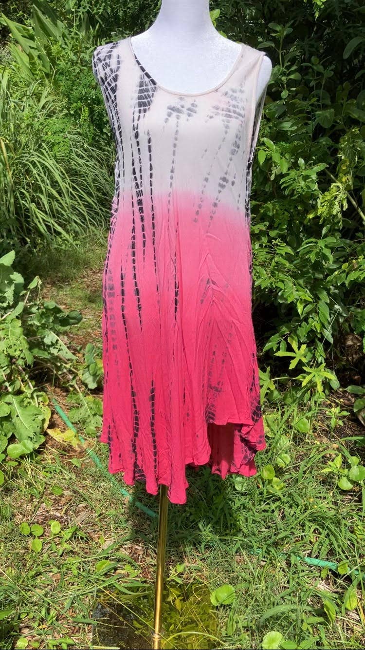 Rayon Crepe Tie-Dye Dress - The Elevated Hippie