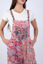 Floral Pink Hippie Overalls - The Elevated Hippie
