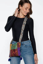 Silk Kantha Pom Pom Bag - The Elevated Hippie