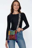 Silk Kantha Pom Pom Bag - The Elevated Hippie
